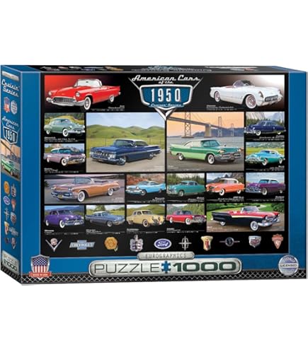 Amazon.co.jp: 1000ピース ジグソーパズル 1960年代のアメリカの自動車